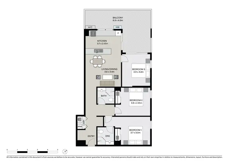 Floorplan of Homely apartment listing, 703/32-34 Levey Street, Wolli Creek NSW 2205