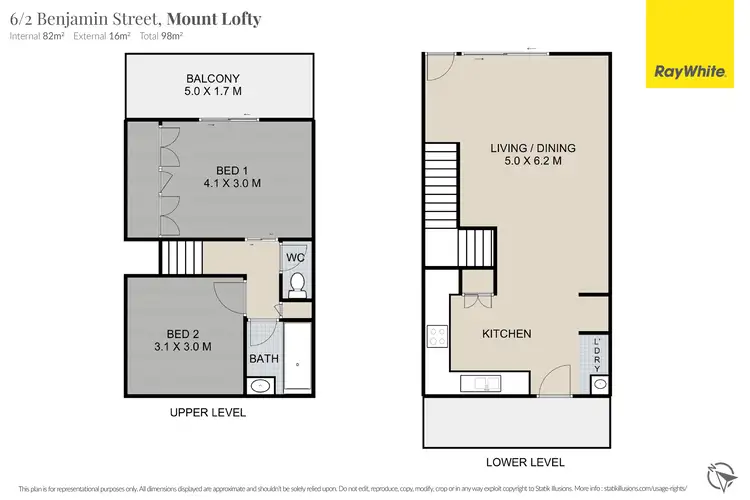 Floorplan of Homely unit listing, 6/2 Benjamin Street, Mount Lofty QLD 4350