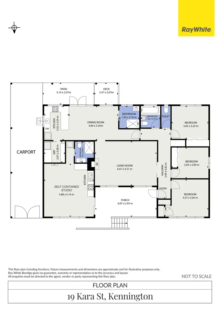 Floorplan of Homely house listing, 19 Kara Street, Kennington VIC 3550