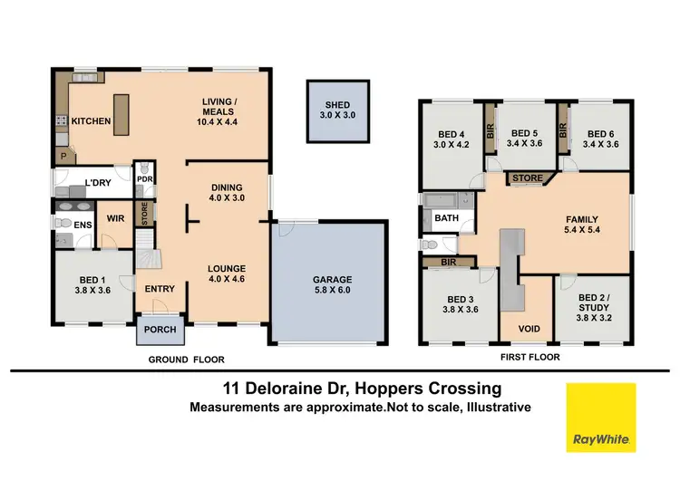 Floorplan of Homely house listing, 11 Deloraine Drive, Hoppers Crossing VIC 3029