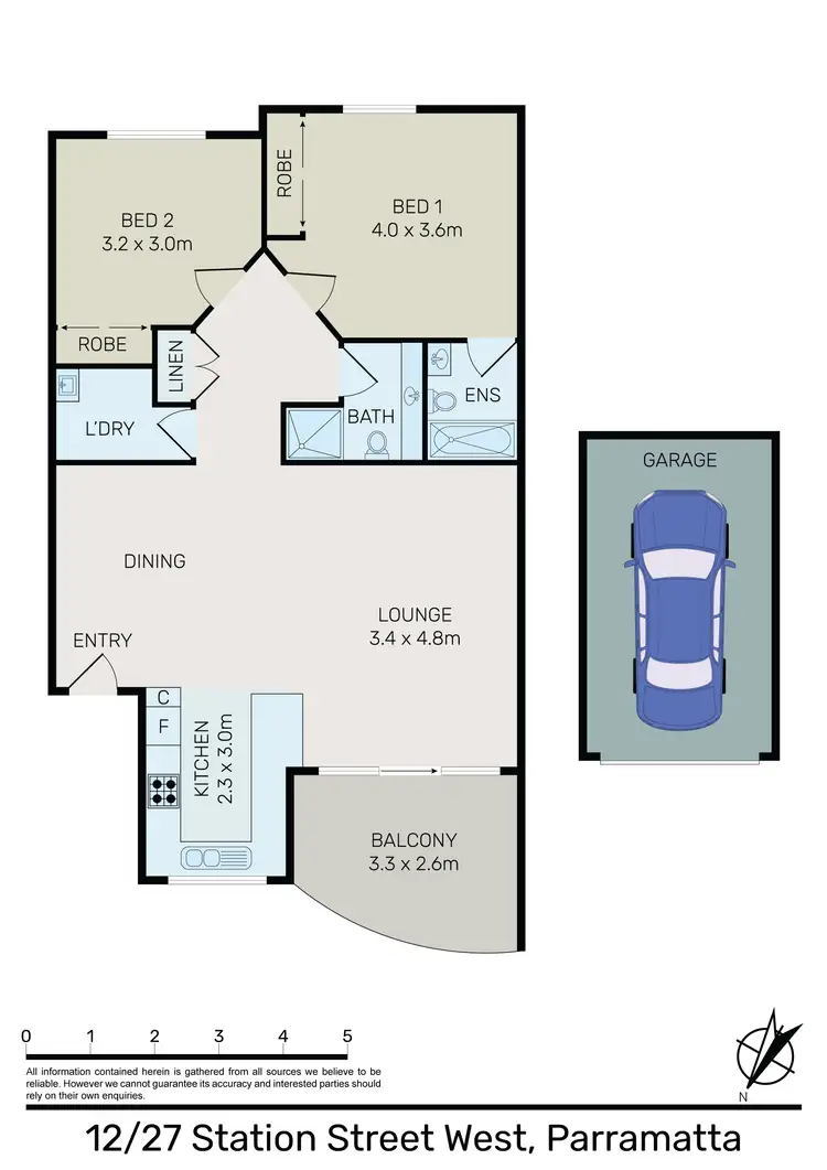 Floorplan of Homely unit listing, 12/27 Station Street West, Parramatta NSW 2150