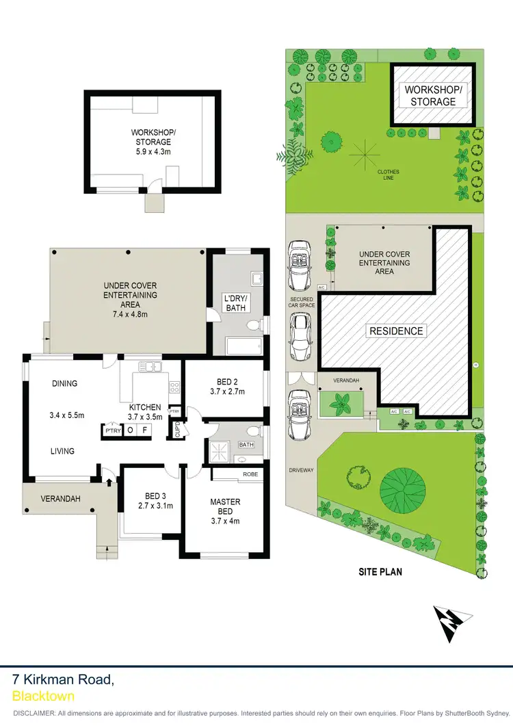Floorplan of Homely house listing, 7 Kirkman Road, Blacktown NSW 2148