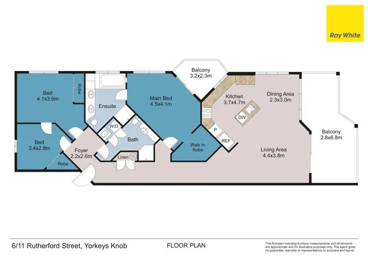 Floorplan of Homely apartment listing, 6/11 Rutherford Street, Yorkeys Knob QLD 4878