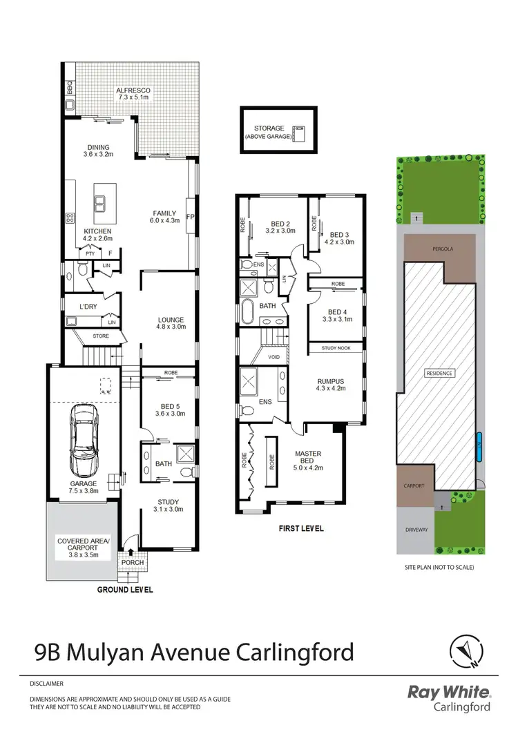 Floorplan of Homely semi-detached listing, 9B Mulyan Avenue, Carlingford NSW 2118