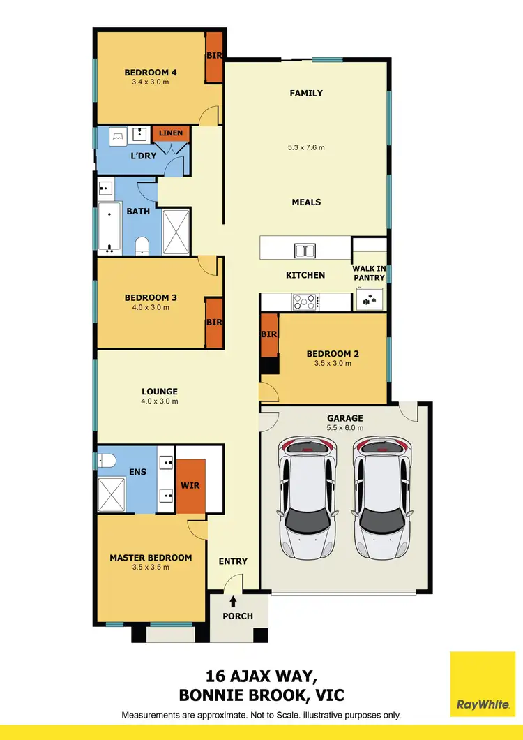 Floorplan of Homely house listing, 16 Ajax Way, Bonnie Brook VIC 3335