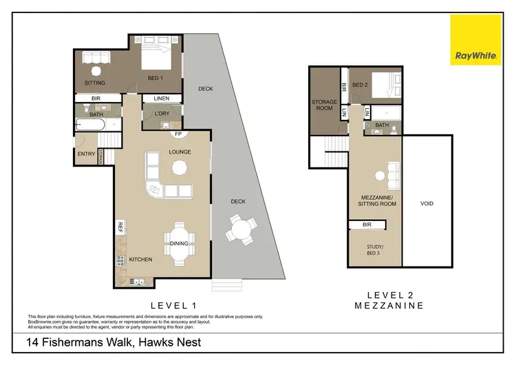 Floorplan of Homely house listing, 14 Fishermans Walk, Hawks Nest NSW 2324