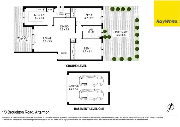 Floorplan of Homely unit listing, 1/3 Broughton Road, Artarmon NSW 2064