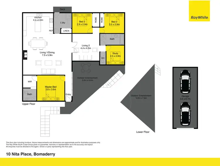 Floorplan of Homely house listing, 10 Nita Place, Bomaderry NSW 2541
