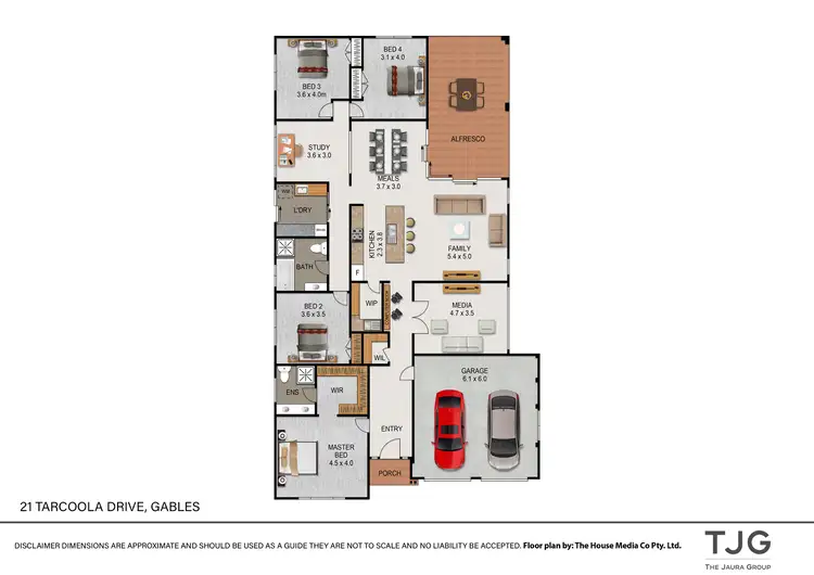 Floorplan of Homely house listing, 21 Tarcoola Drive (The Gables), Box Hill NSW 2765