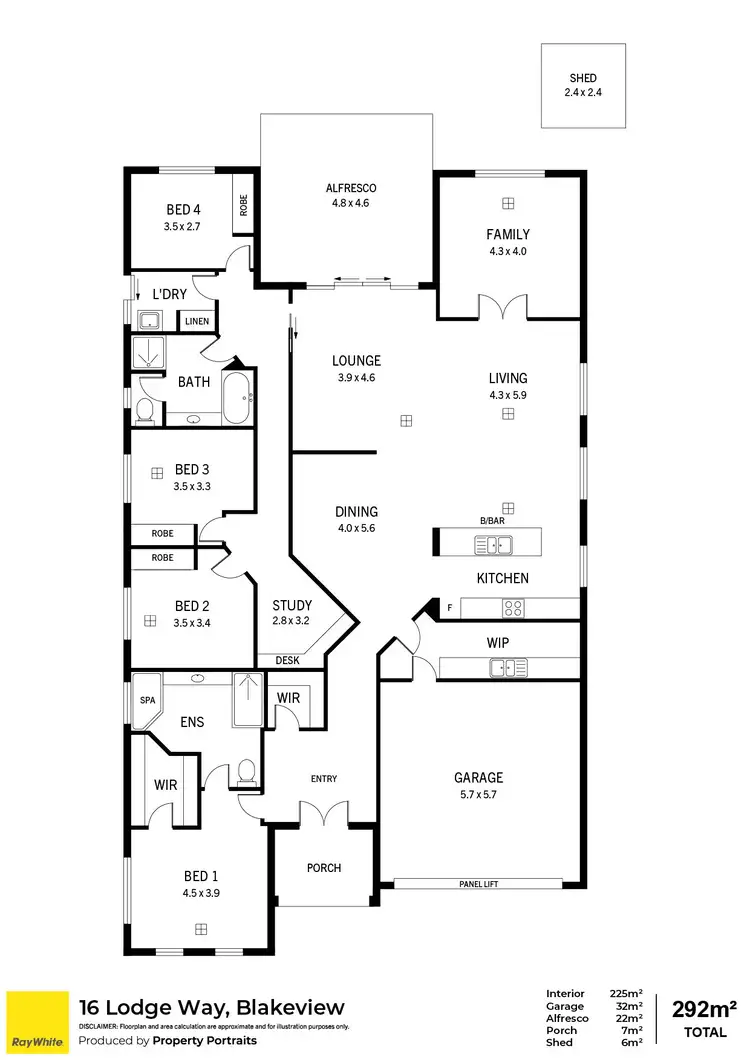 Floorplan of Homely house listing, 16 Lodge Way, Blakeview SA 5114