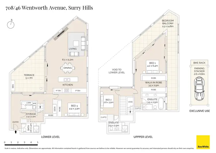 Floorplan of Homely apartment listing, 708/46 Wentworth Avenue, Surry Hills NSW 2010