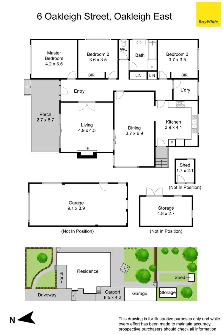 Floorplan of Homely house listing, 6 Oakleigh Street, Oakleigh East VIC 3166
