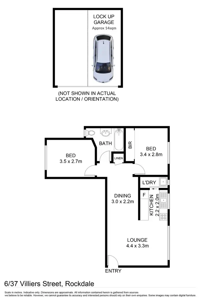 Floorplan of Homely unit listing, 6/37 Villiers Street, Rockdale NSW 2216