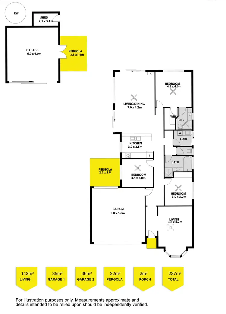 Floorplan of Homely house listing, 10 Riverway Court, Mccracken SA 5211