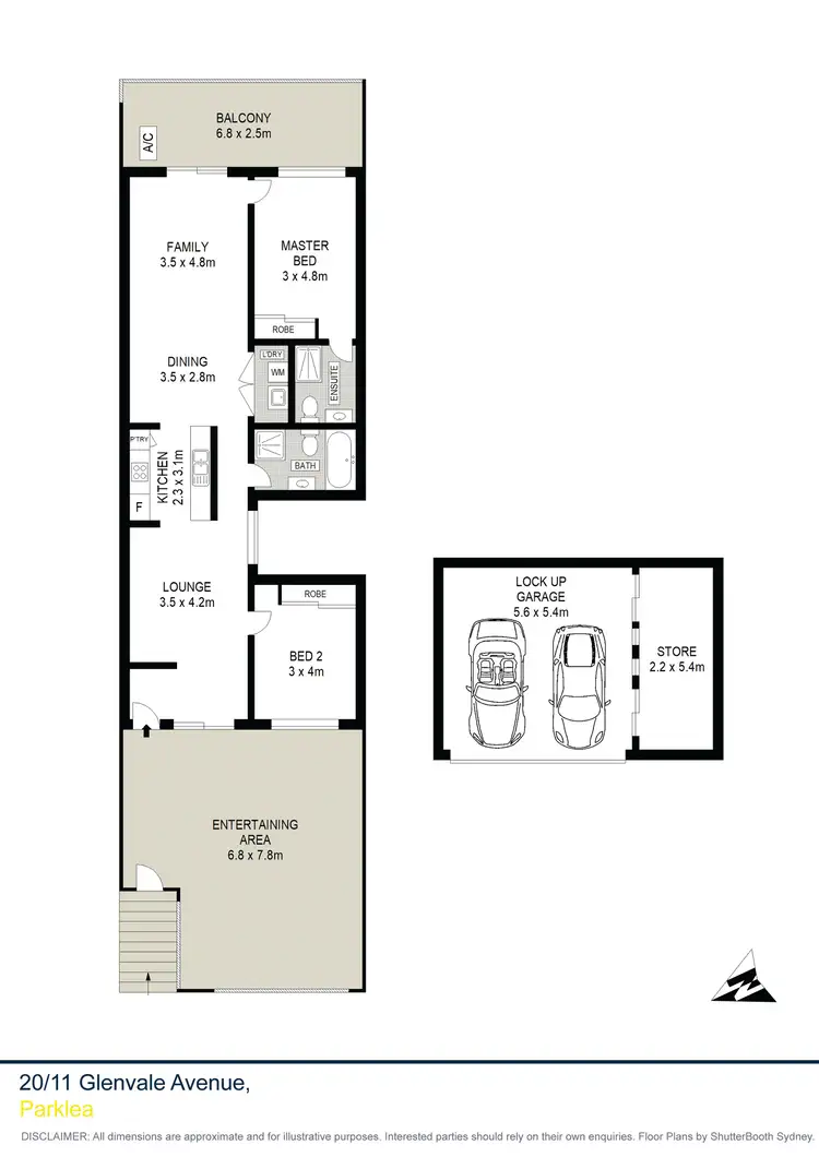 Floorplan of Homely apartment listing, 20/11 Glenvale Avenue, Parklea NSW 2768