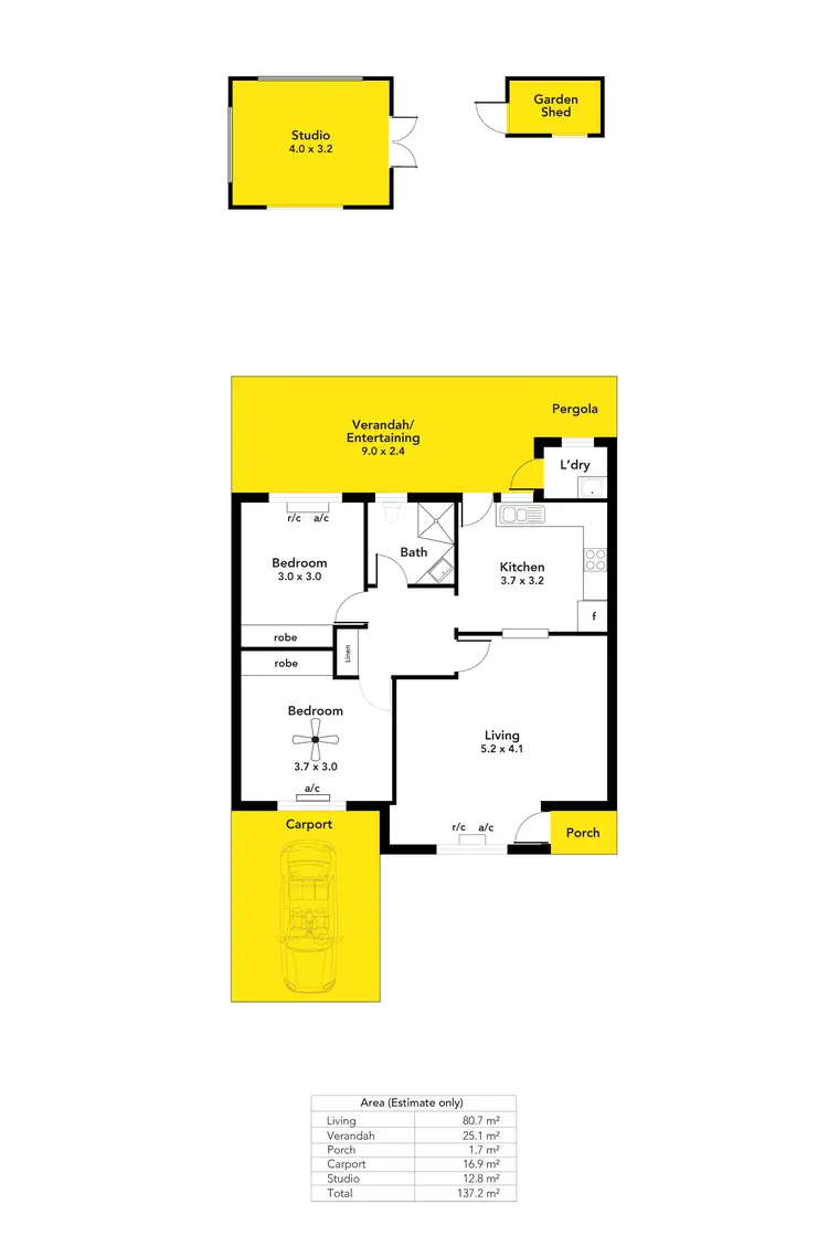 Floorplan of Homely house listing, 7B Harvey Avenue, Netley SA 5037