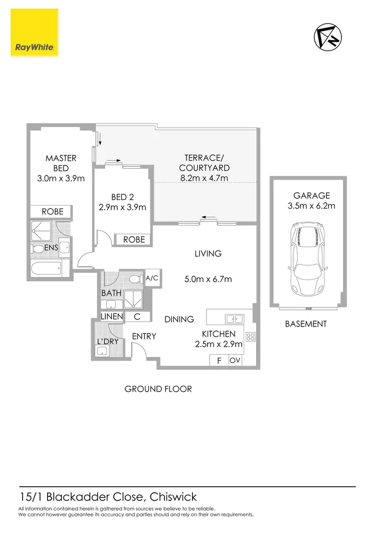 Floorplan of Homely apartment listing, 15/1 Blackadder Close, Chiswick NSW 2046
