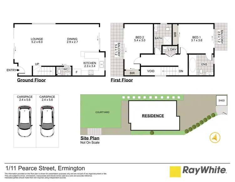Floorplan of Homely townhouse listing, 1/11 Pearce Street, Ermington NSW 2115