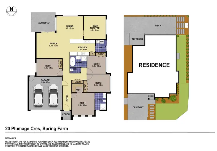 Floorplan of Homely house listing, 20 Plumage Crescent, Spring Farm NSW 2570