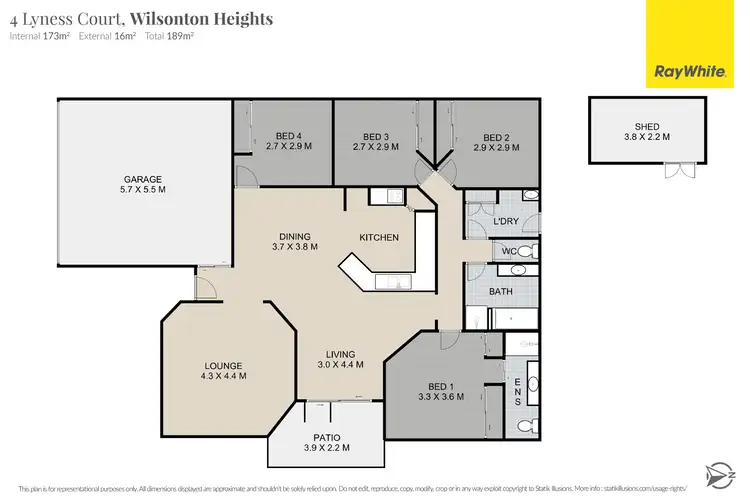 Floorplan of Homely house listing, 4 Lyness Court, Wilsonton Heights QLD 4350
