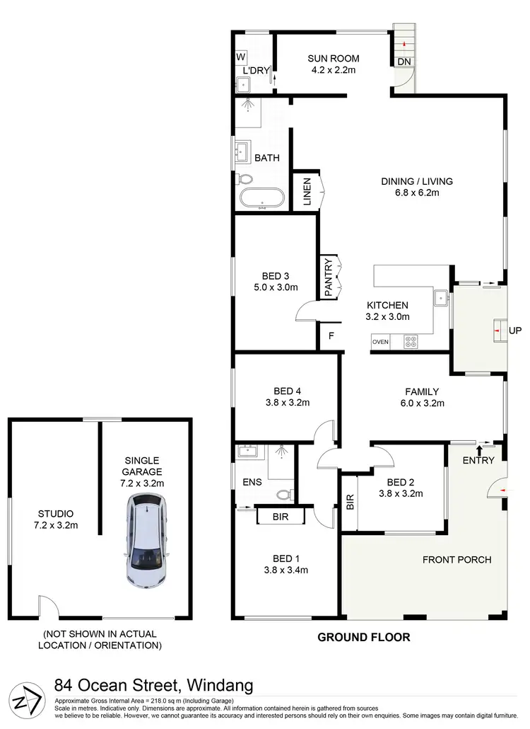 Floorplan of Homely house listing, 84 Ocean Street, Windang NSW 2528