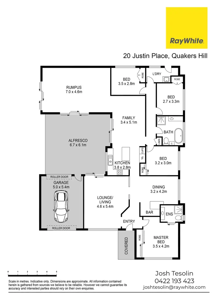 Floorplan of Homely house listing, 20 Justin Place, Quakers Hill NSW 2763