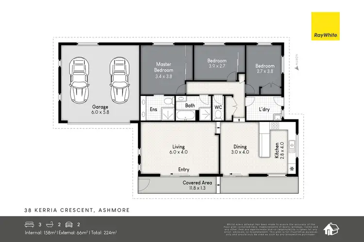 Floorplan of Homely house listing, 38 Kerria Crescent, Ashmore QLD 4214