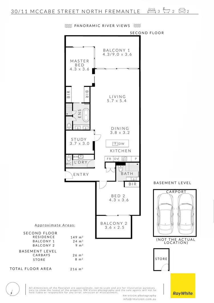 Floorplan of Homely apartment listing, 30/11 Mccabe Street, North Fremantle WA 6159