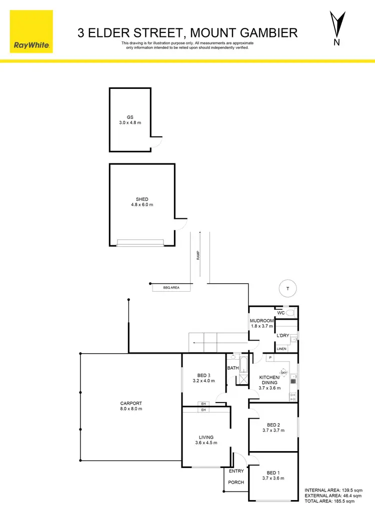 Floorplan of Homely house listing, 3 Elder Street, Mount Gambier SA 5290