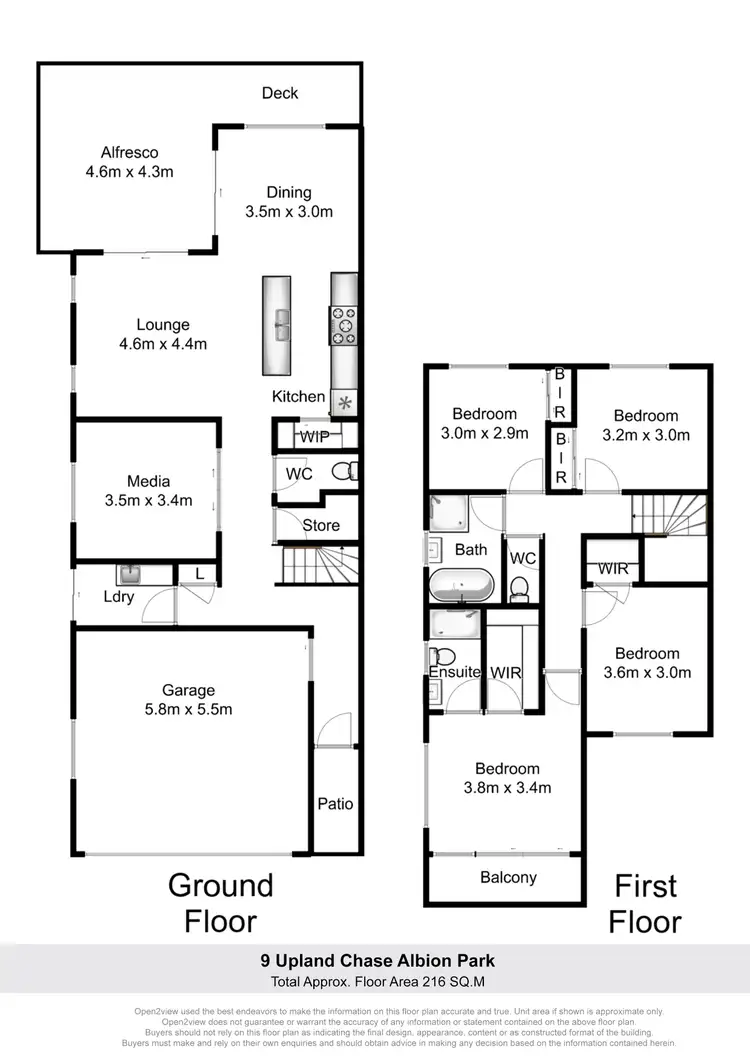 Floorplan of Homely townhouse listing, 9 Upland Chase, Albion Park NSW 2527