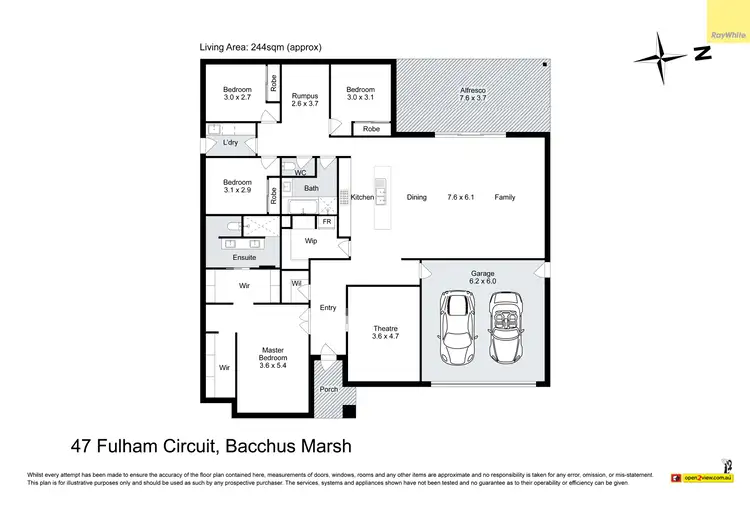 Floorplan of Homely house listing, 47 Fulham Circuit, Bacchus Marsh VIC 3340