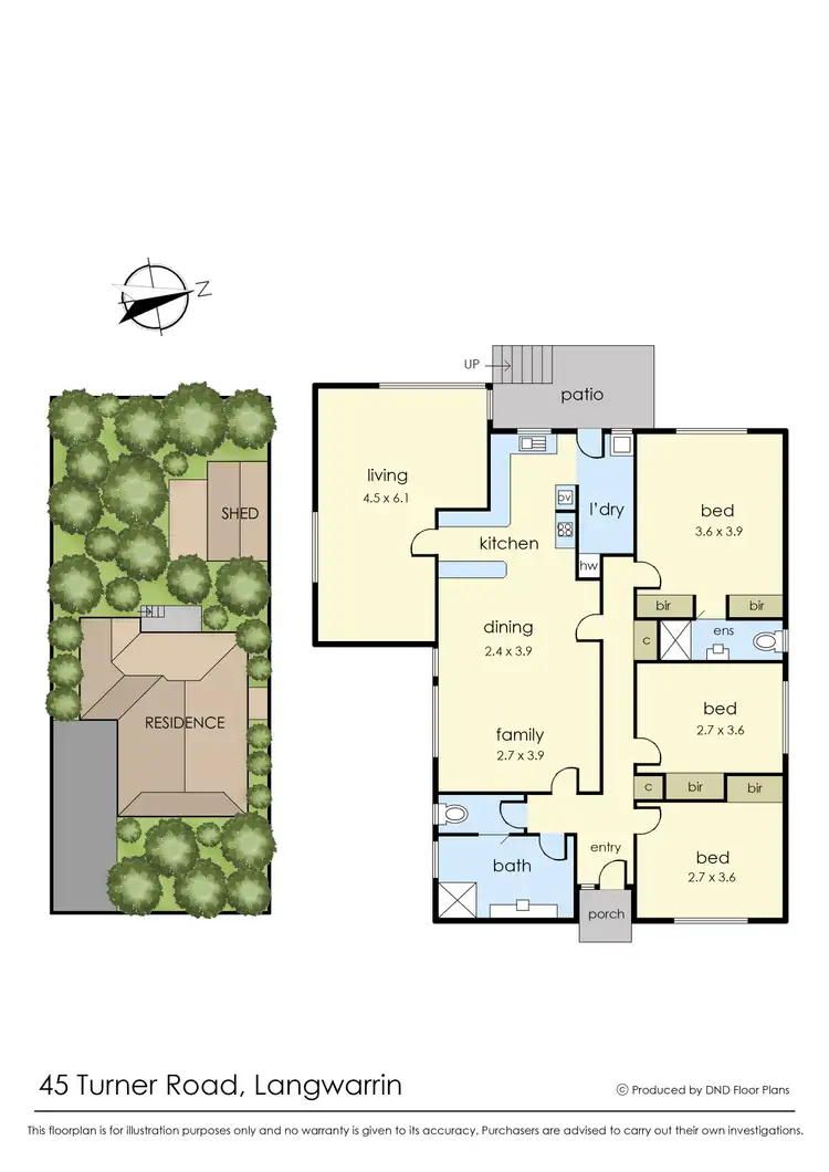 Floorplan of Homely house listing, 45 Turner Road, Langwarrin VIC 3910
