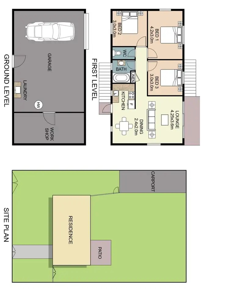 Floorplan of Homely house listing, 16 Rhodes Street, Heatley QLD 4814