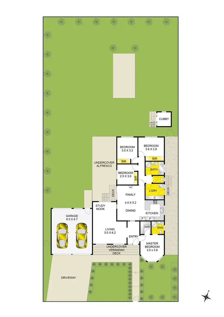 Floorplan of Homely house listing, 45 Monterey Drive, Waurn Ponds VIC 3216