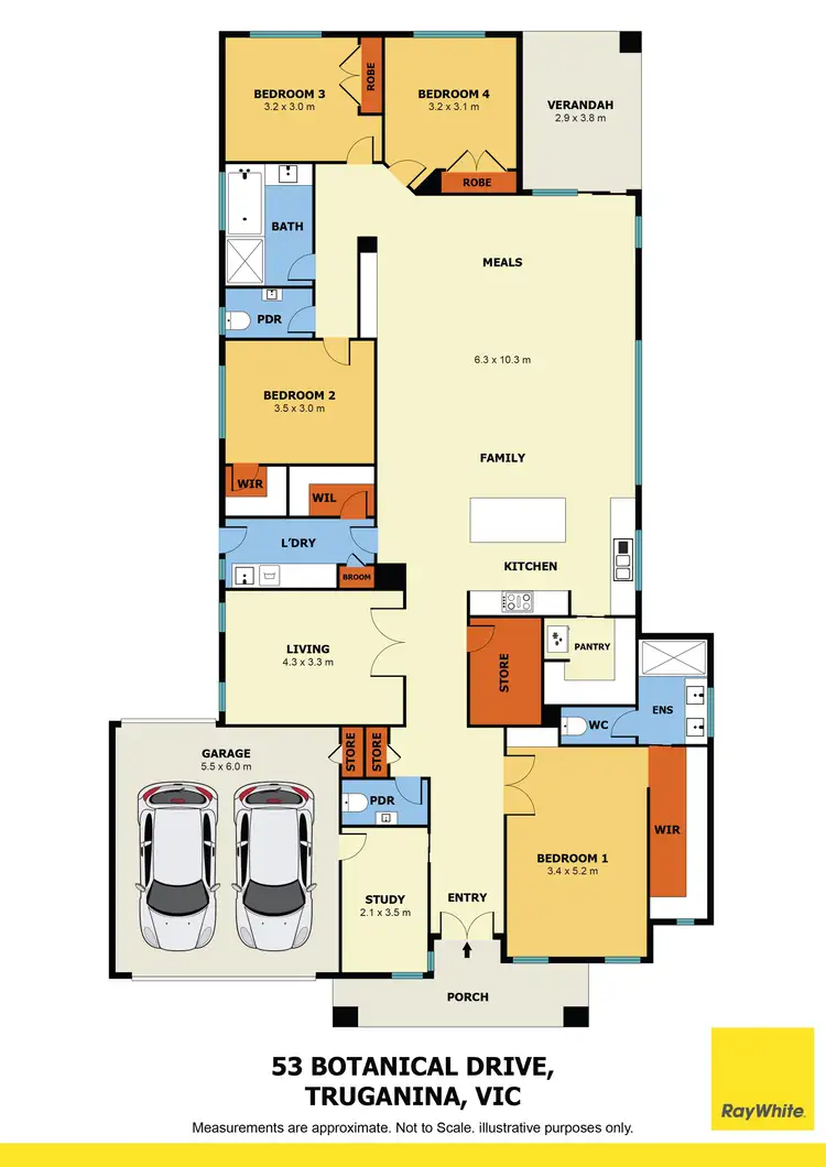 Floorplan of Homely house listing, 53 Botanical Drive, Truganina VIC 3029