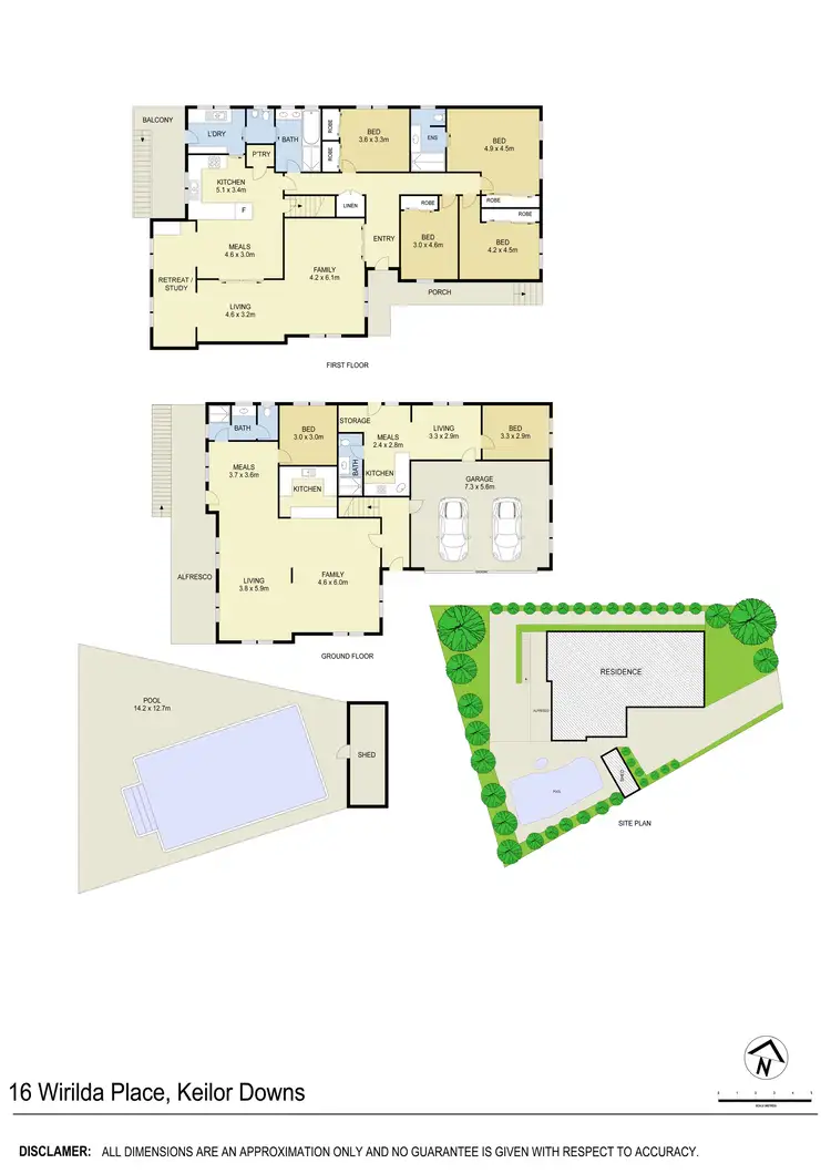 Floorplan of Homely house listing, 16 Wirilda Place, Keilor Downs VIC 3038