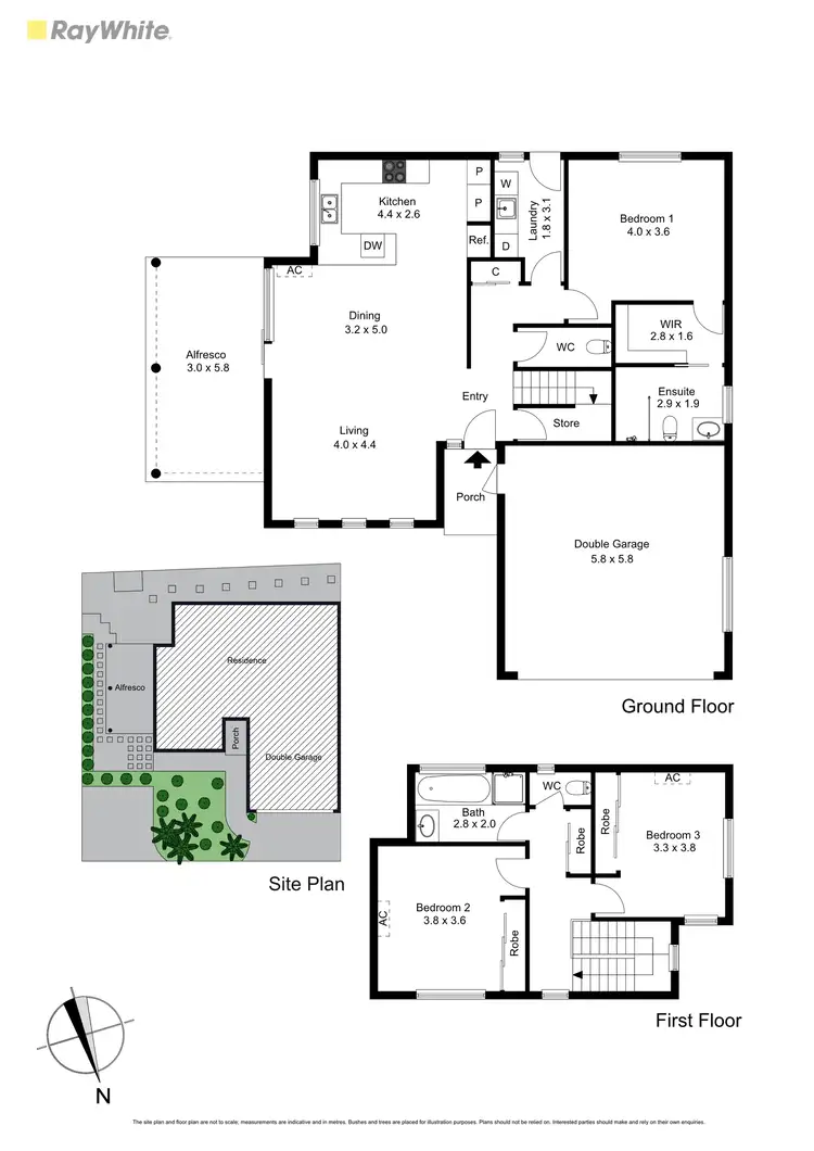 Floorplan of Homely townhouse listing, 1/428 McClelland Drive, Langwarrin VIC 3910