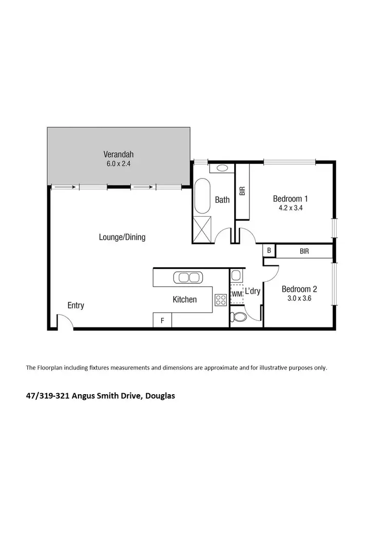 Floorplan of Homely unit listing, 47/319 Angus Smith Drive, Douglas QLD 4814