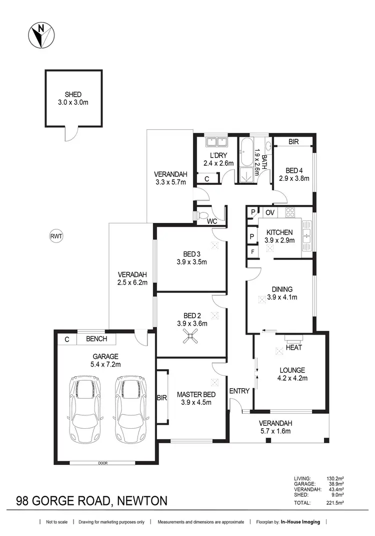 Floorplan of Homely house listing, 98 Gorge Road, Newton SA 5074