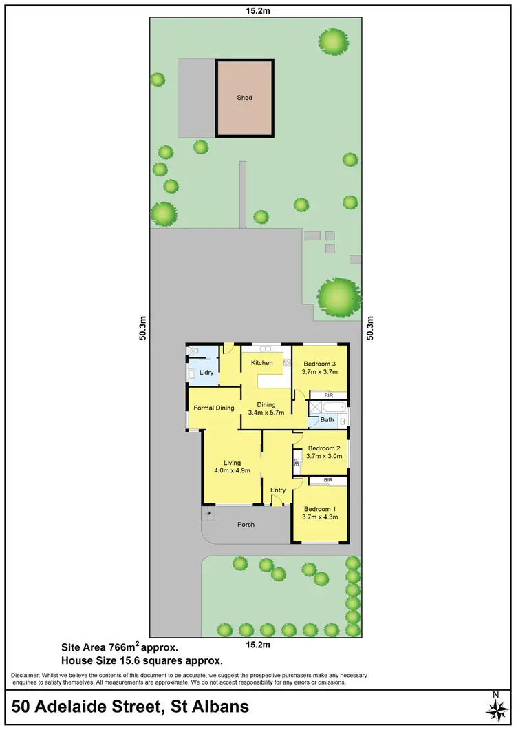 Floorplan of Homely house listing, 50 Adelaide Street, St Albans VIC 3021