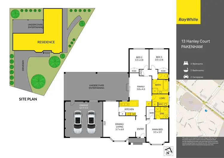 Floorplan of Homely house listing, 13 Hanley Court, Pakenham VIC 3810