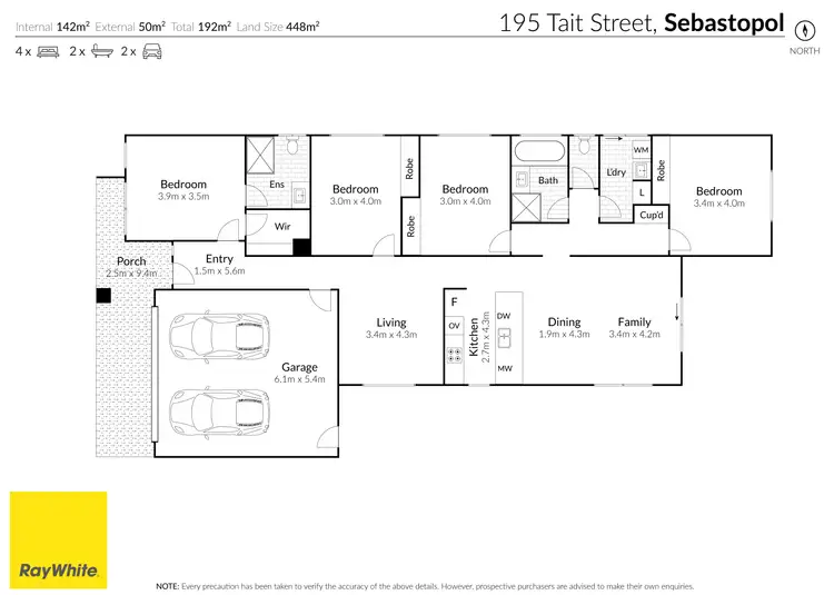 Floorplan of Homely house listing, 195 Tait Street, Sebastopol VIC 3356
