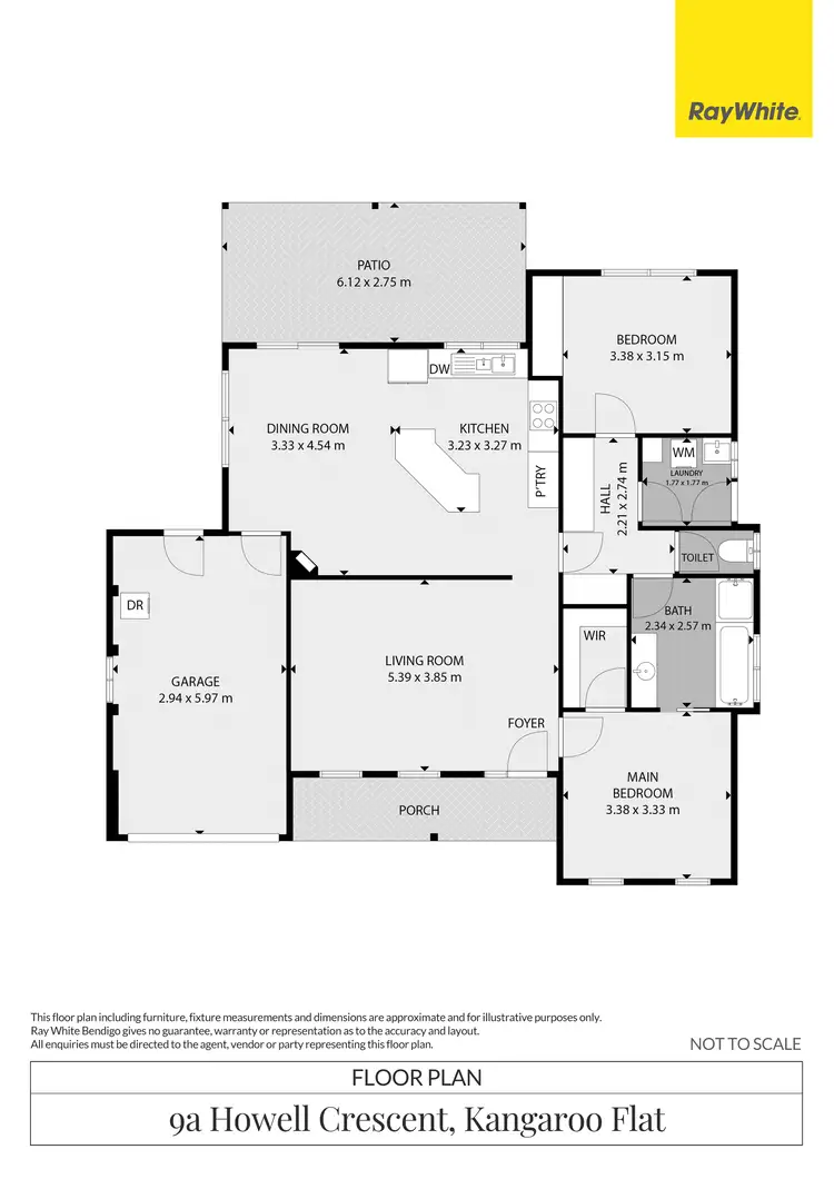 Floorplan of Homely house listing, 9A Howell Crescent, Kangaroo Flat VIC 3555