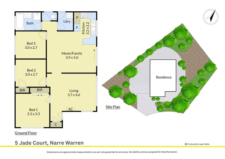 Floorplan of Homely house listing, 5 Jade Court, Narre Warren VIC 3805