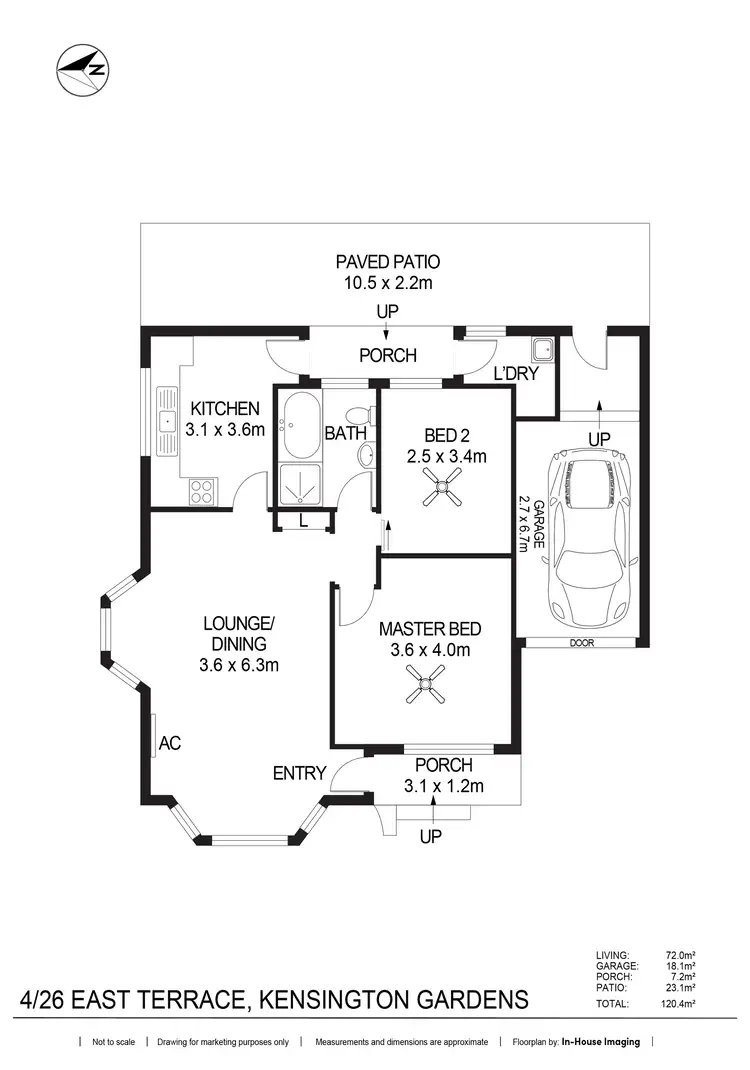 Floorplan of Homely house listing, 4/26 EAST Terrace, Kensington Gardens SA 5068