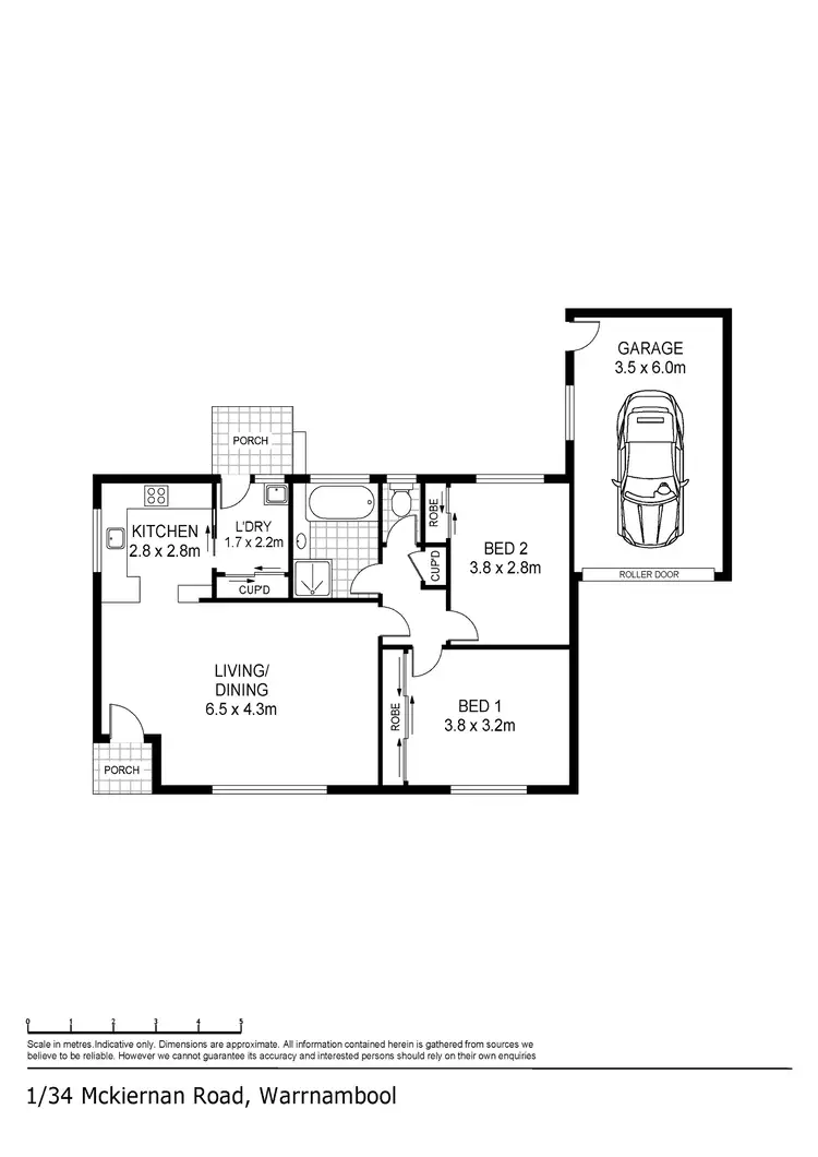Floorplan of Homely house listing, 1/34 McKiernan Road, Warrnambool VIC 3280