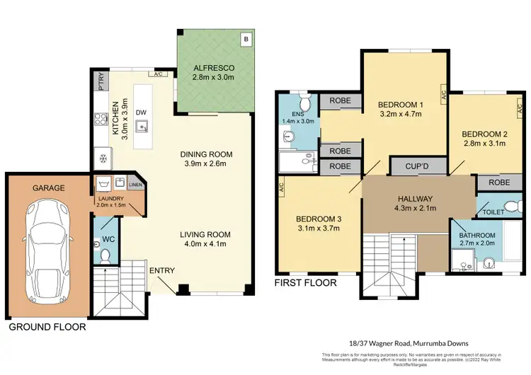 Floorplan of Homely townhouse listing, 18/37 Wagner Road, Murrumba Downs QLD 4503