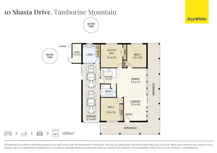 Floorplan of Homely house listing, 10 Shasta Drive, Tamborine Mountain QLD 4272