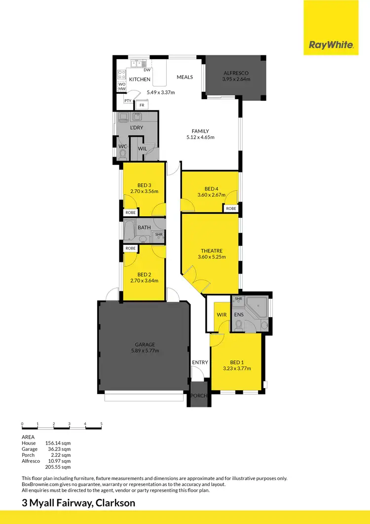 Floorplan of Homely house listing, 3 Myall Fairway, Clarkson WA 6030