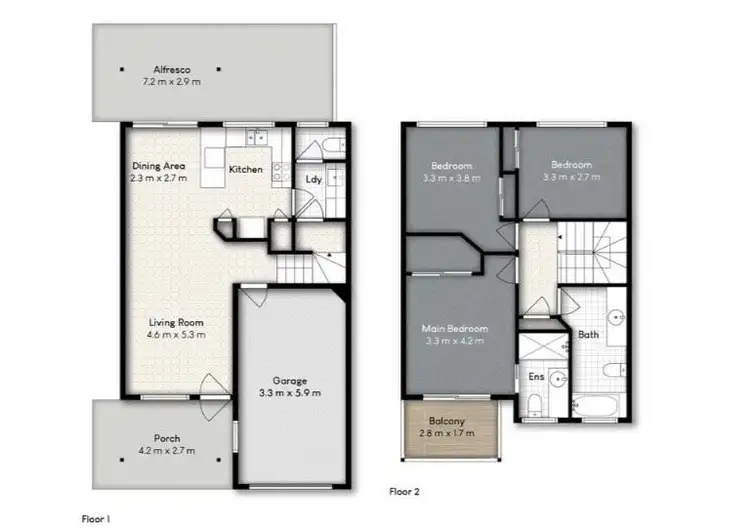 Floorplan of Homely townhouse listing, 19/210 Government Road, Forest Lake QLD 4078